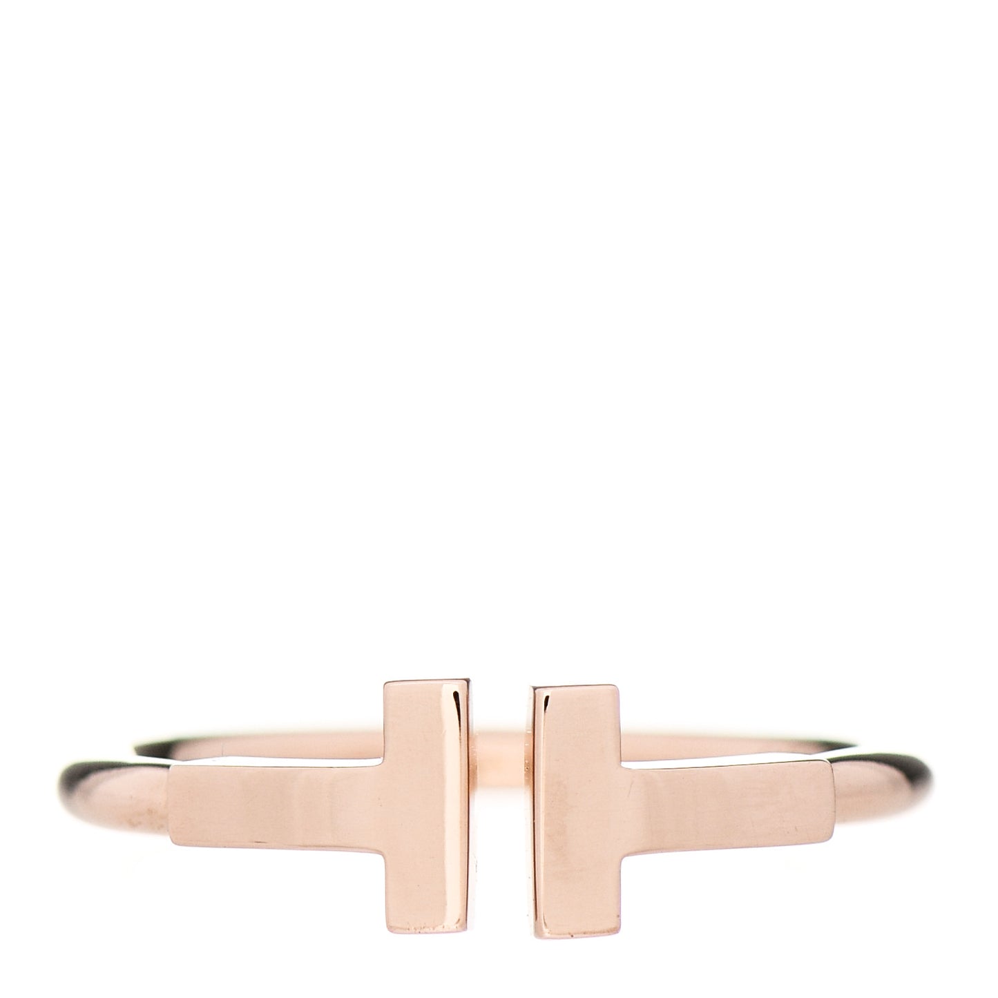18K Rose Gold T Wire Ring 53 6.5