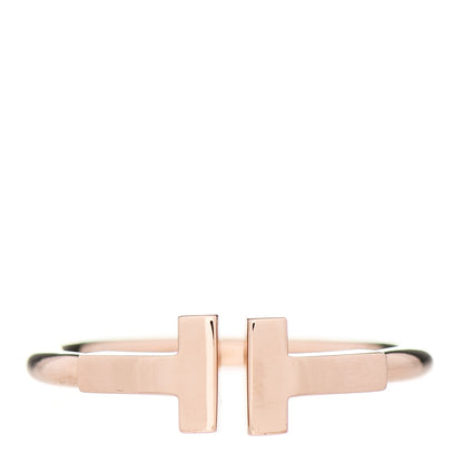 Tiffany 18K Rose Gold T Wire Ring 53 6.5 1 of 5