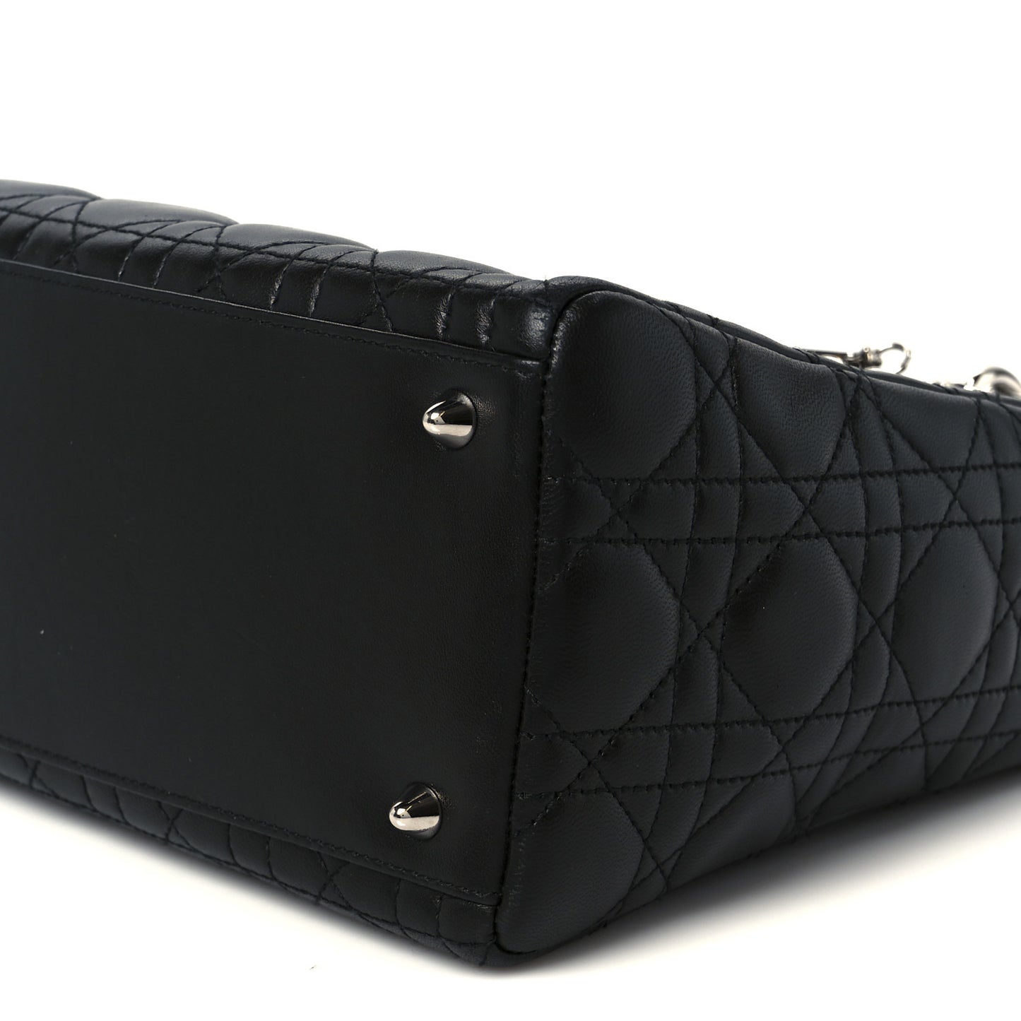 Lambskin Cannage Medium Lady Dior Black