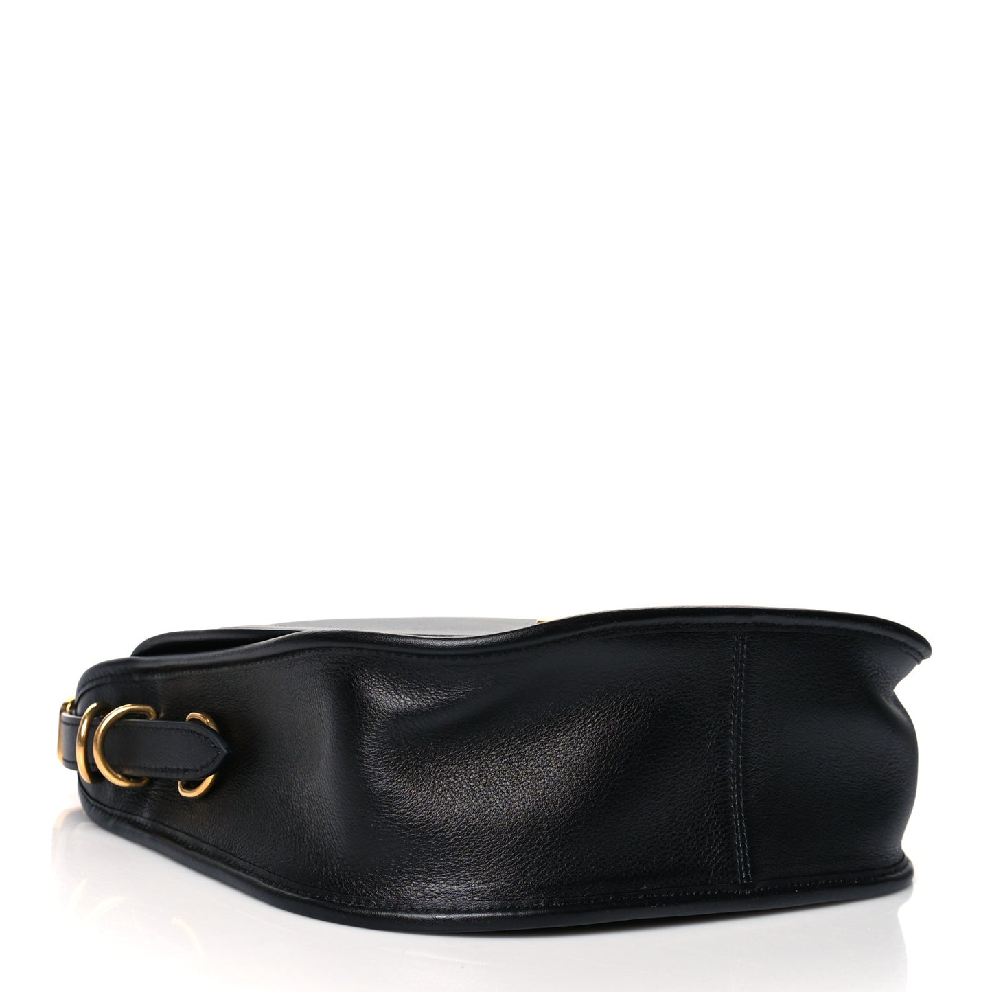 Silky Calfskin Sadie Satchel Black
