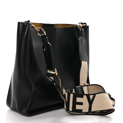 Stella McCartney STELLA MCCARTNEY Eco Alter Nappa Perforated Logo Mini Crossbody Black 3 of 9