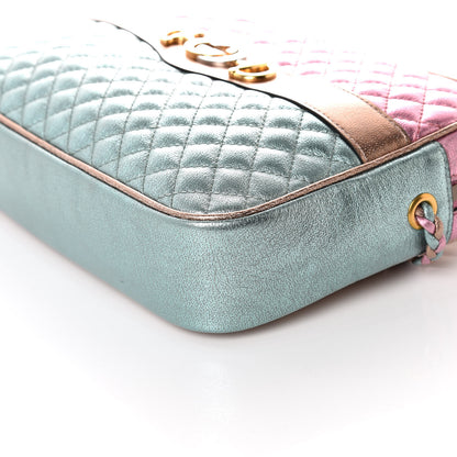 Gucci Laminated Nappa Trapuntata Small Zumi Shoulder Bag Rosa Lago Rame 6 of 10