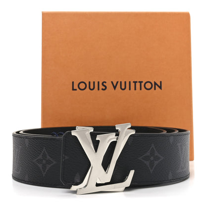 Louis Vuitton Monogram Eclipse 40mm Shake LV Initiales Reversible Belt 95 38 Black 3 of 5
