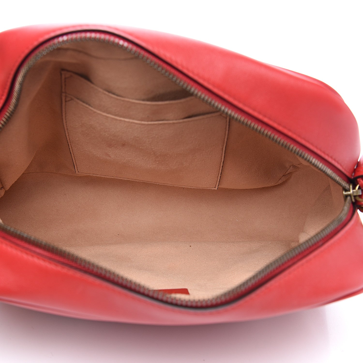 Gucci Calfskin Matelasse Medium GG Marmont Chain Shoulder Bag Hibiscus Red 4 of 11
