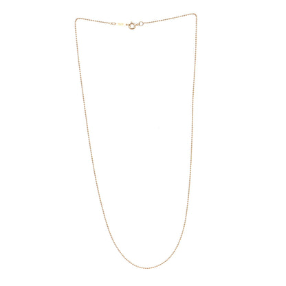 Tiffany 18K Rose Gold Beaded Chain Necklace 2 of 5
