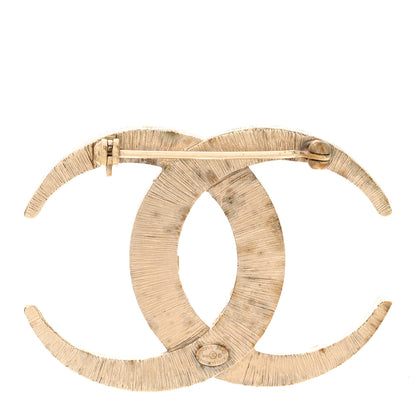 Chanel Baguette Crystal Dubai CC Brooch Gold 3 of 8
