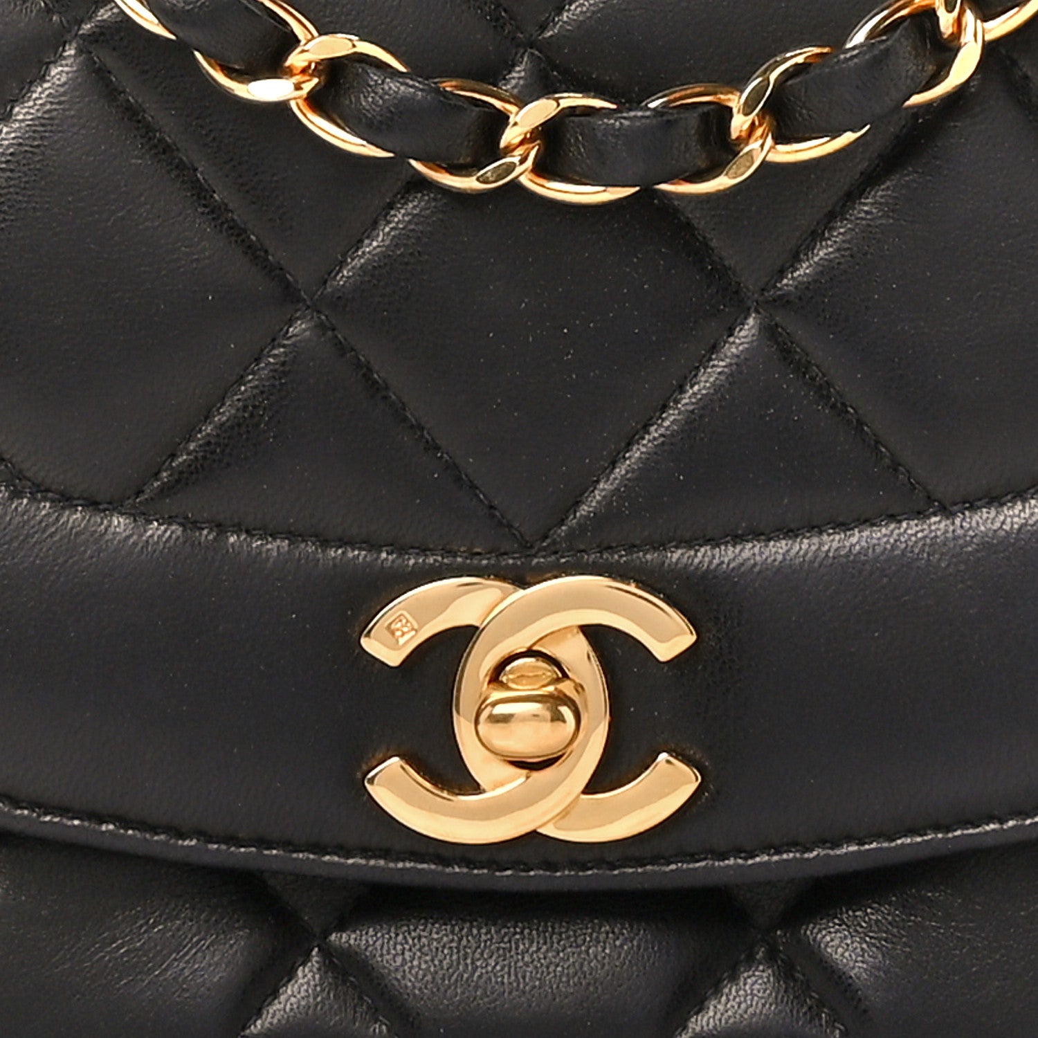 Chanel Lambskin Quilted Small Single Flap Black 9 of 11