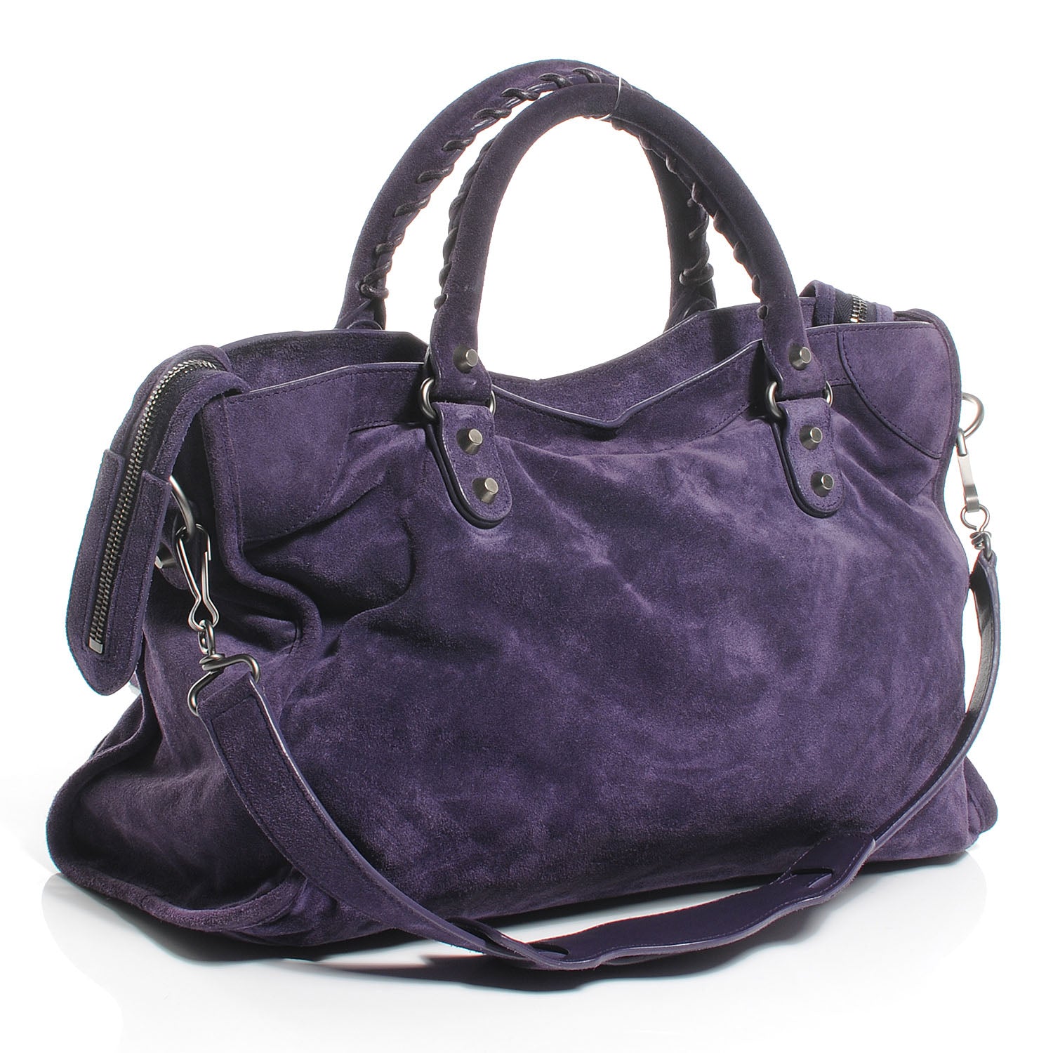 Balenciaga Baby Daim Suede City Purple 3 of 7