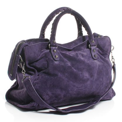 Balenciaga Baby Daim Suede City Purple 3 of 7