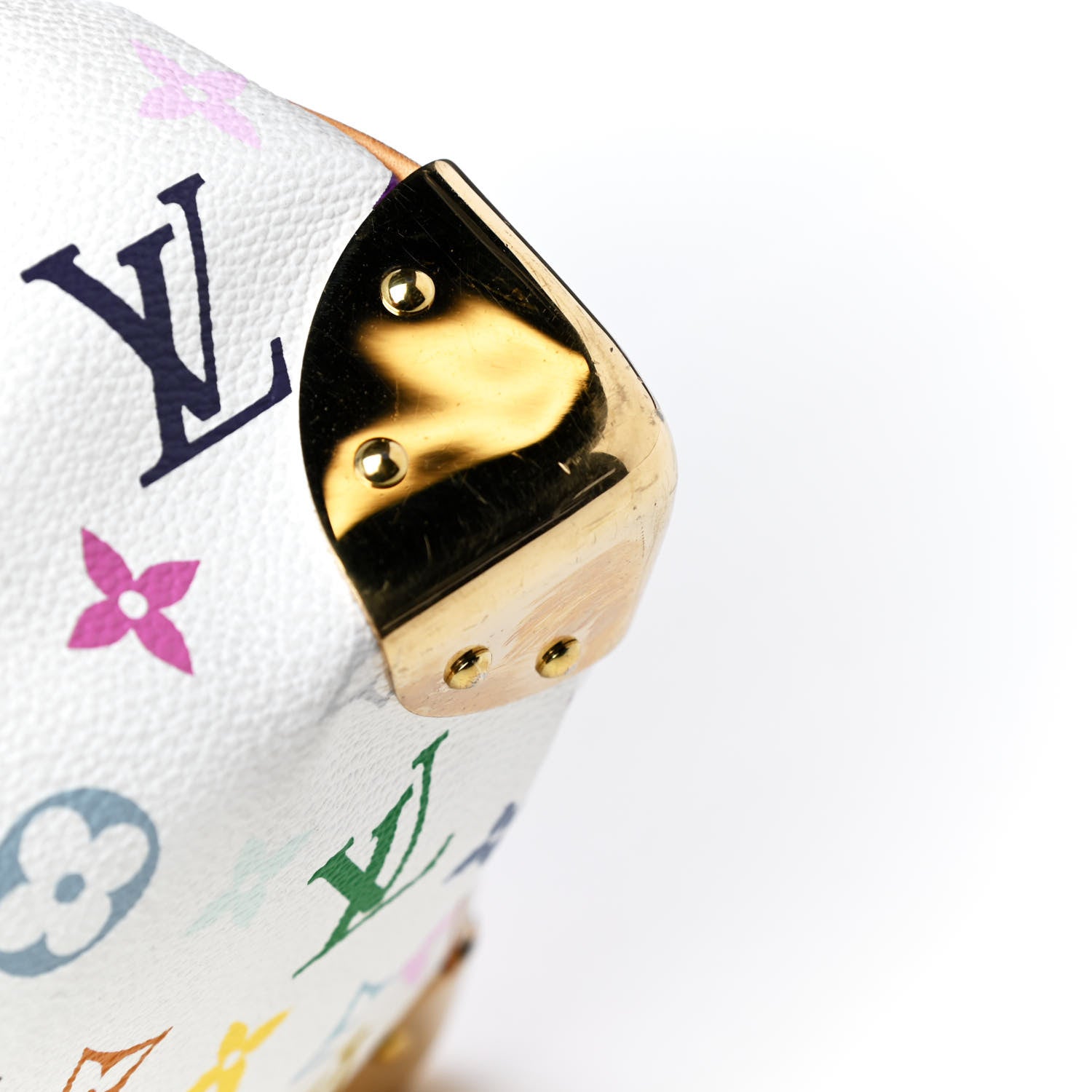 Louis Vuitton Monogram Multicolor Speedy 30 White 6 of 7