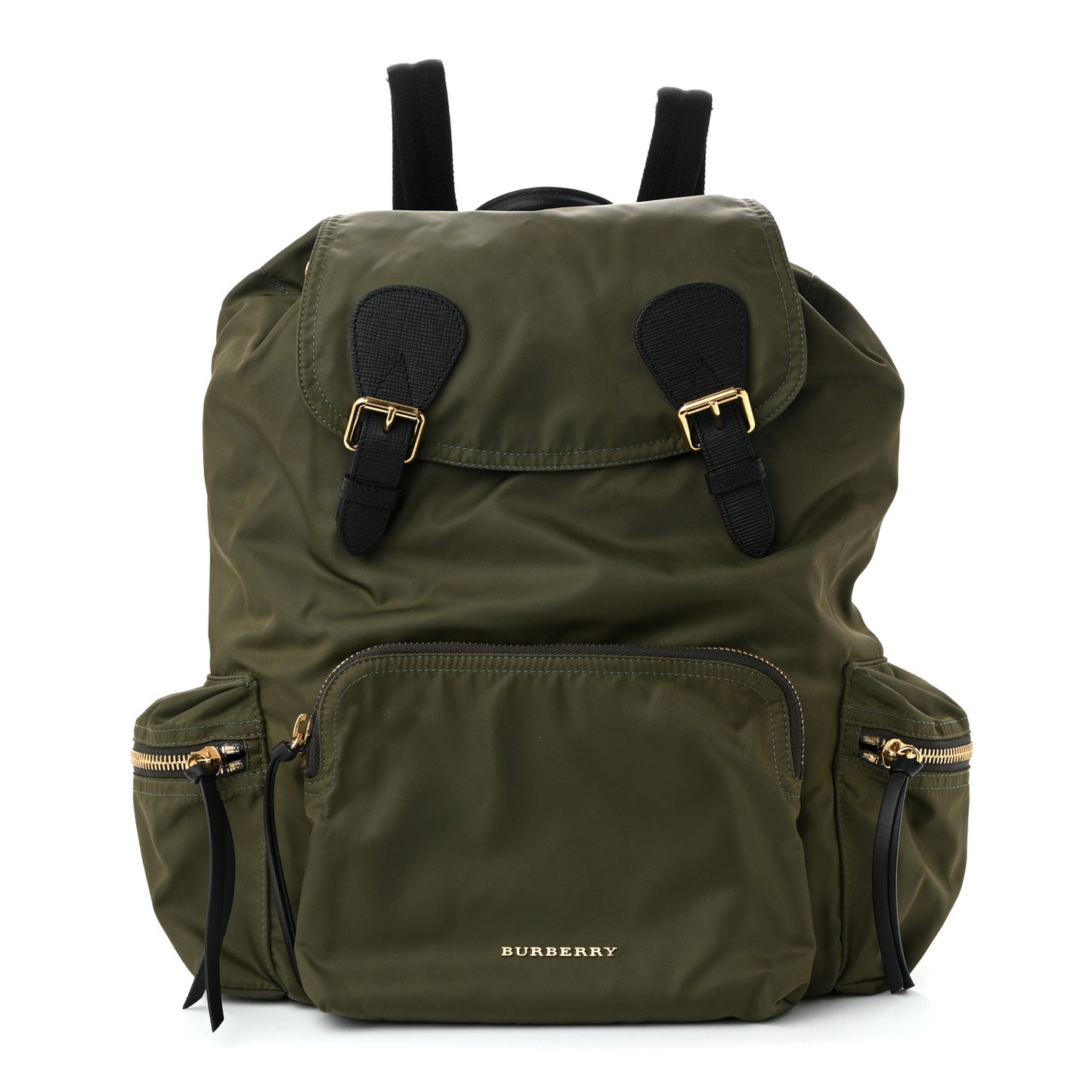 Nylon Large Rucksack Backpack  Canvas Green