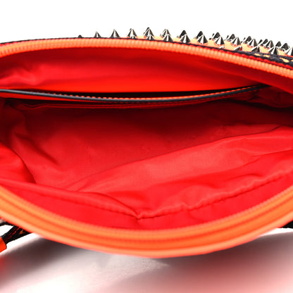 Christian Louboutin Calfskin Spiked Paris NYC Belt Bag Orange 5 of 12