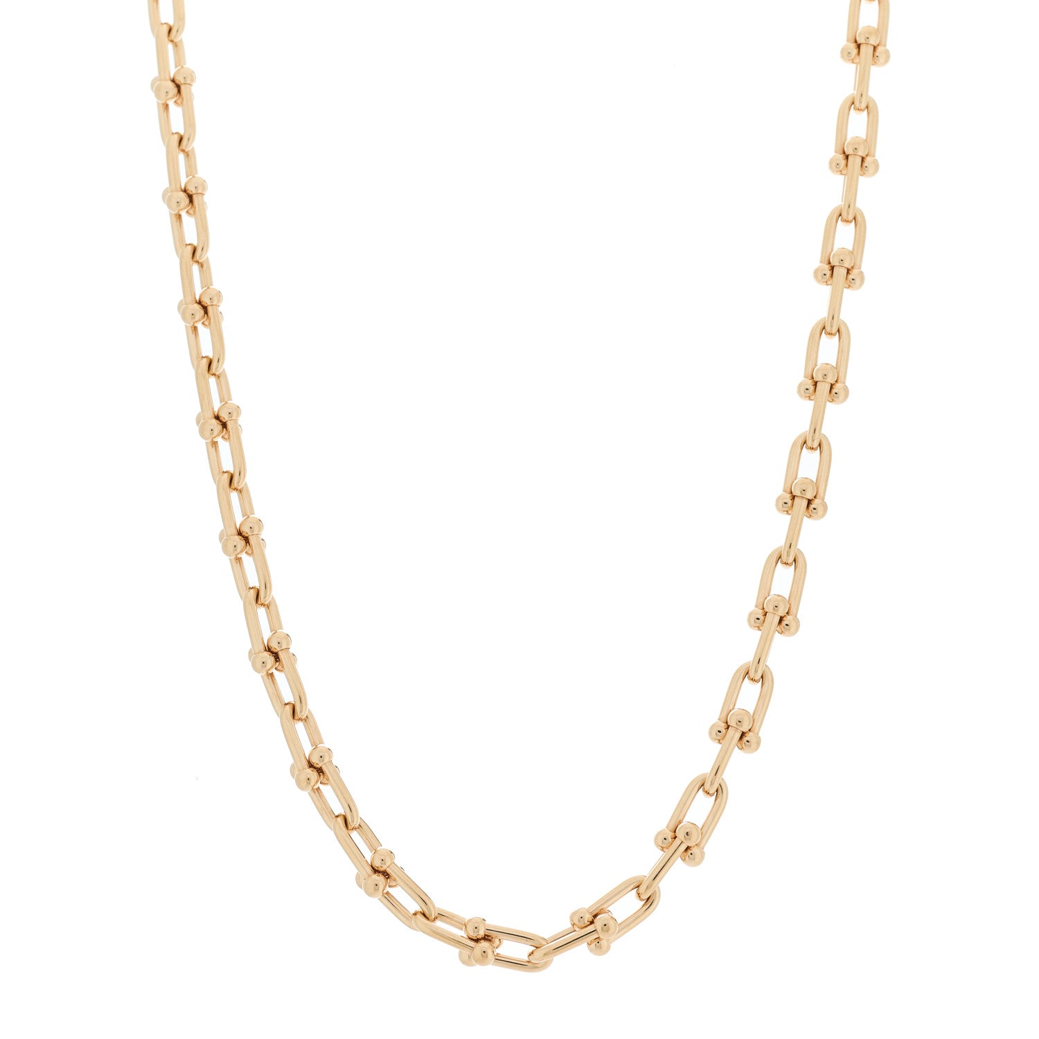 Tiffany 18K Rose Gold Small HardWear Link Necklace 1 of 5