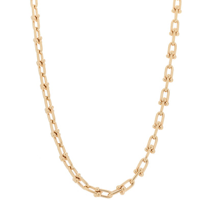Tiffany 18K Rose Gold Small HardWear Link Necklace 1 of 5