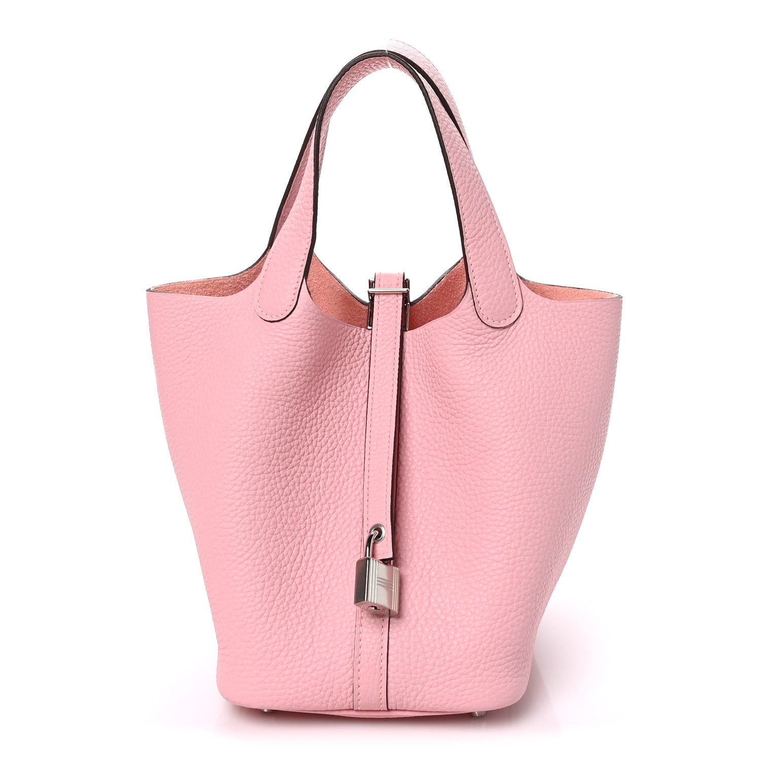 Hermes Taurillon Clemence Picotin Lock 18 PM Rose Sakura 1 of 11