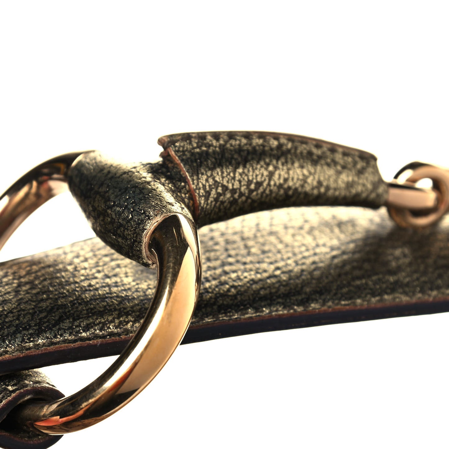 Monogram Medium Horsebit Chain Hobo Metallic
