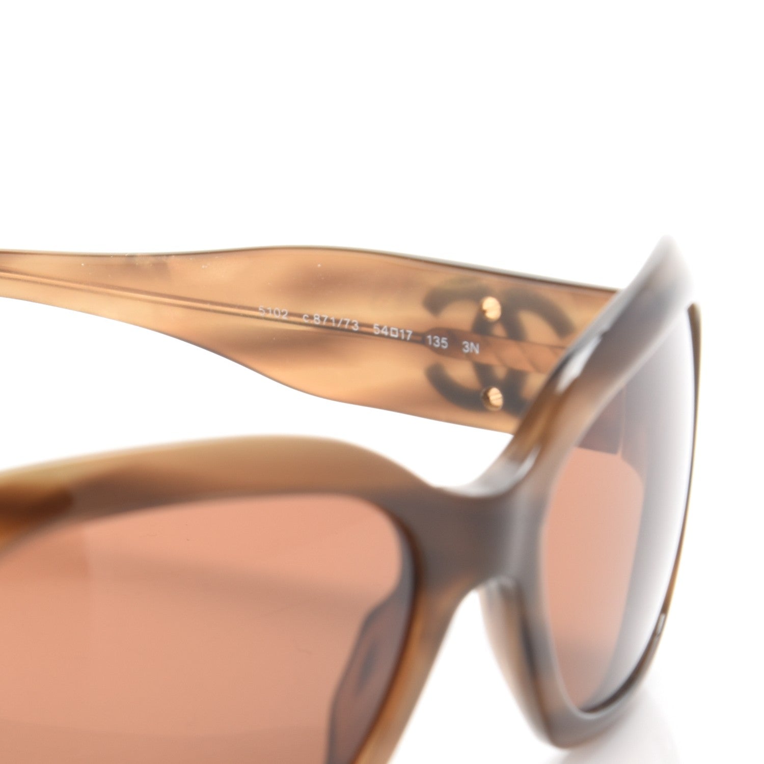 Chanel Studded CC Sunglasses 5102 Tortoise 5 of 8