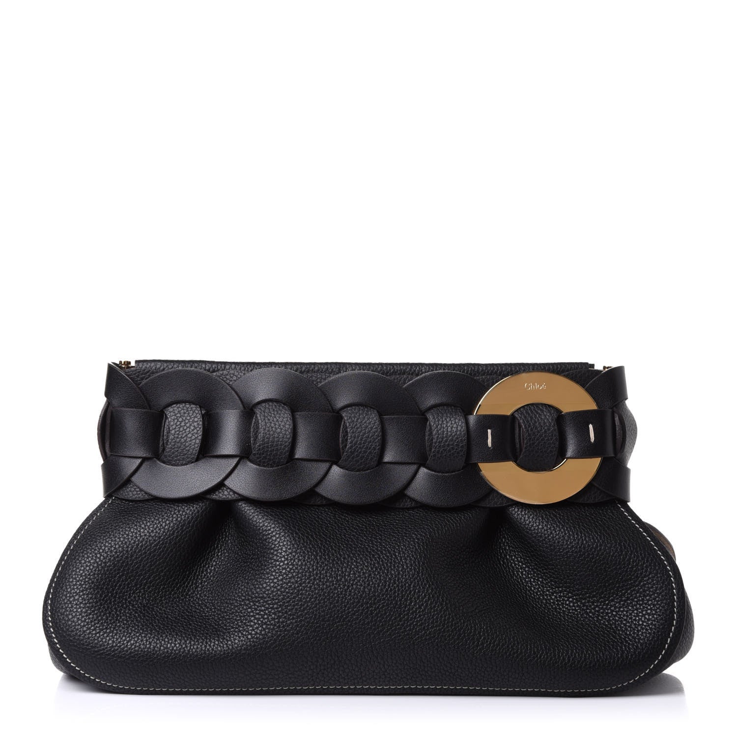 Chloe Grained Calfskin Darryl Clutch Black 1 of 31