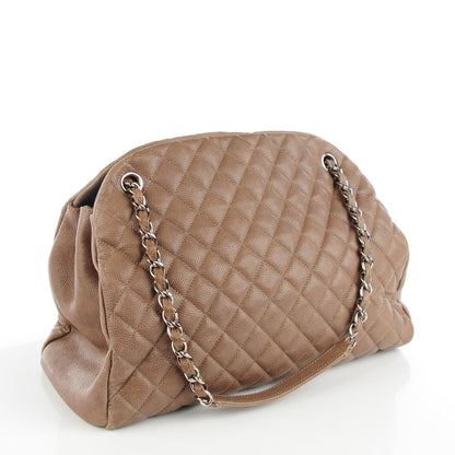 Chanel Caviar Quilted Large Just Mademoiselle Bowling Bag Grey 3 of 7