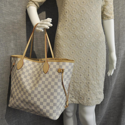 Louis Vuitton Damier Azur Neverfull MM 3 of 9
