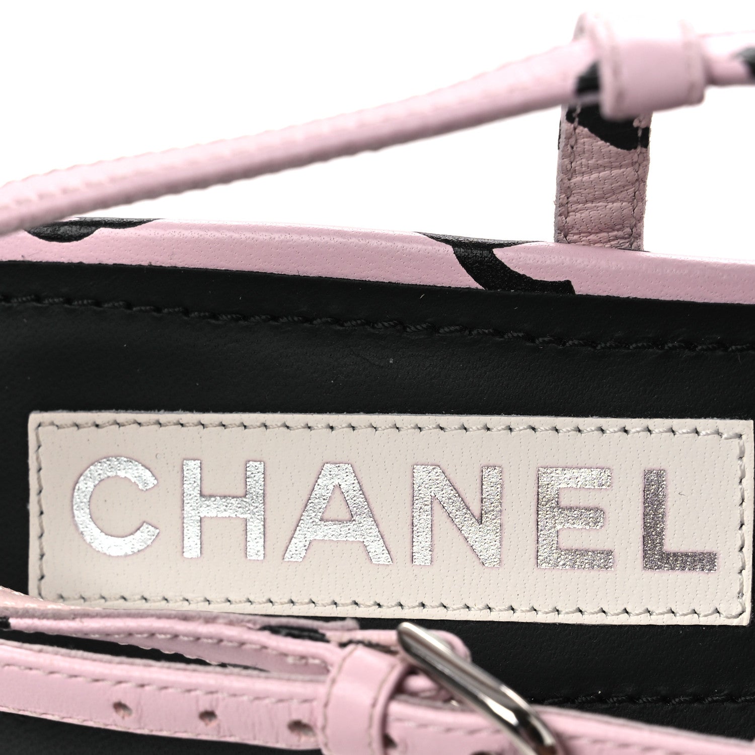 Chanel Printed Lambskin Coco Beach Sligback Sandals 40 Light Pink Black 20 of 22