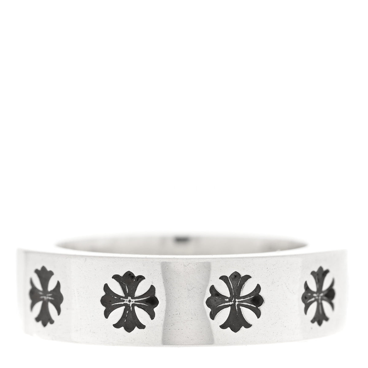 Chrome Hearts Sterling Silver Cross CH Forever Spacer Ring 52 6 3 of 4