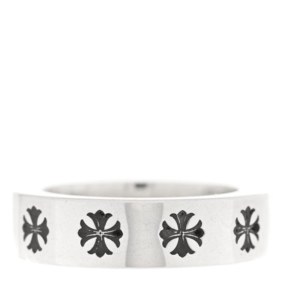 Chrome Hearts Sterling Silver Cross CH Forever Spacer Ring 52 6 3 of 4