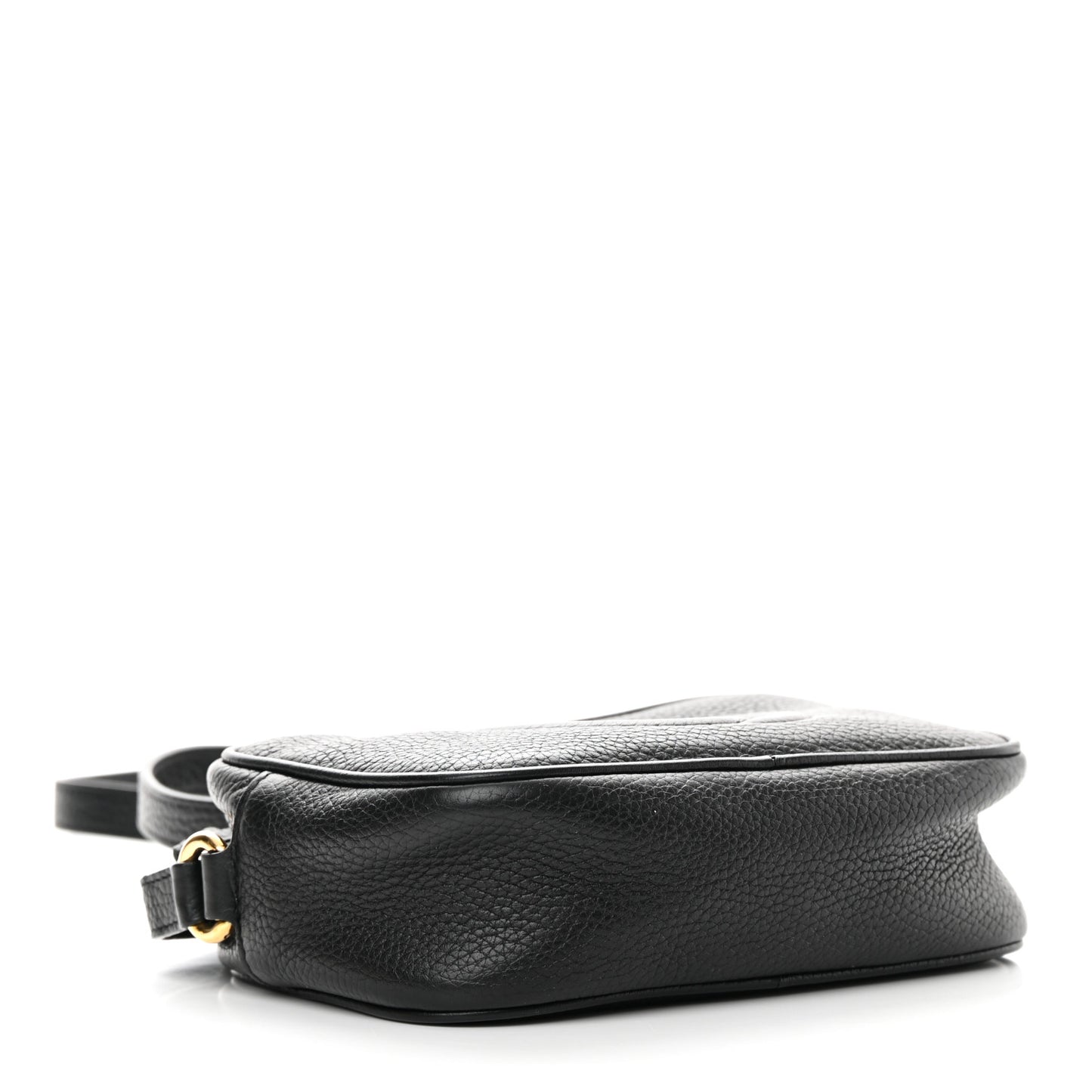 Pebbled Calfskin Mini Soho Disco Bag Black