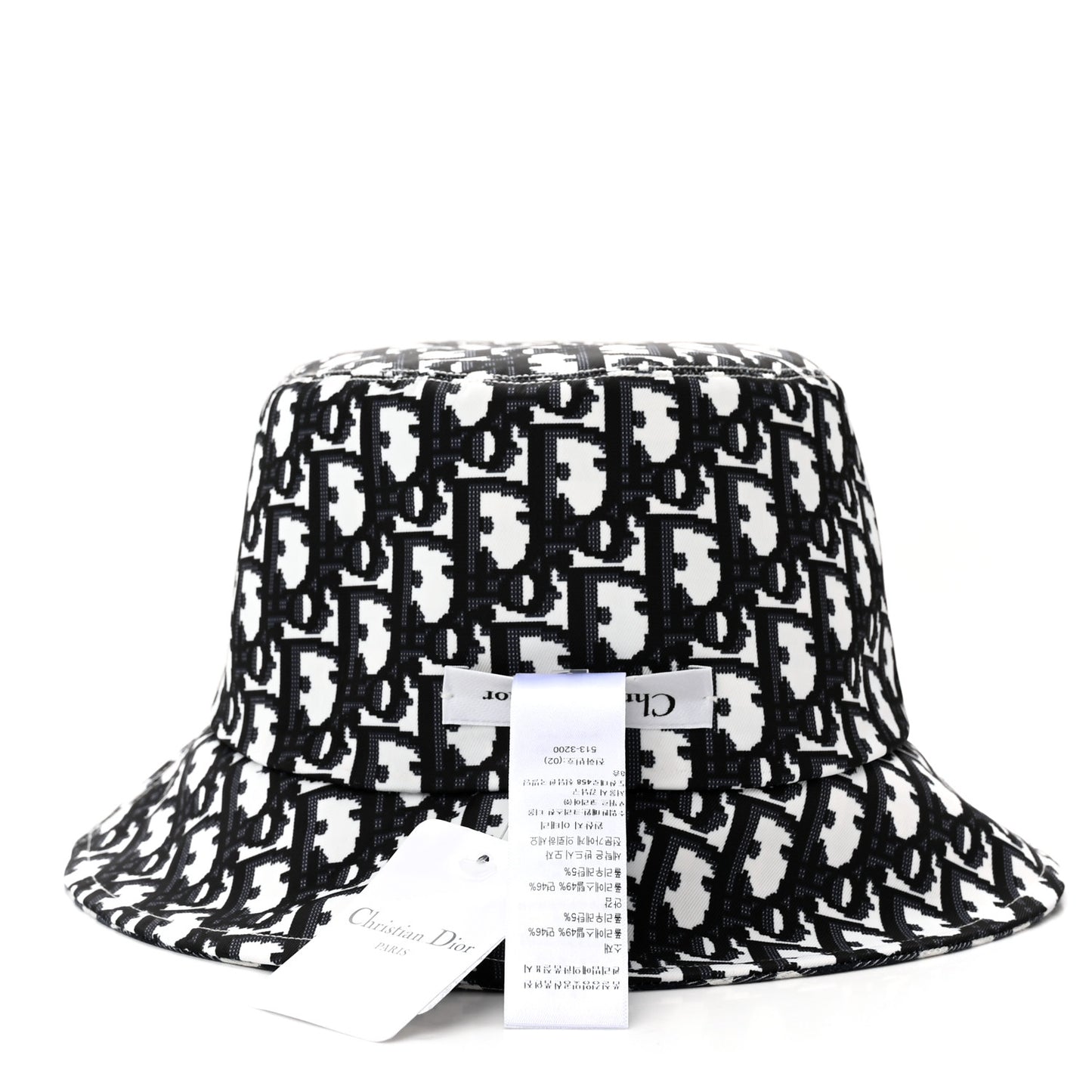 Gingham Reversible Teddy-D Brim Bucket Hat 58 Black White