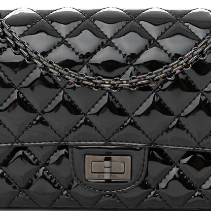 Chanel Patent Calfskin Quilted 2.55 Reissue 225 Flap So Black 8 of 12