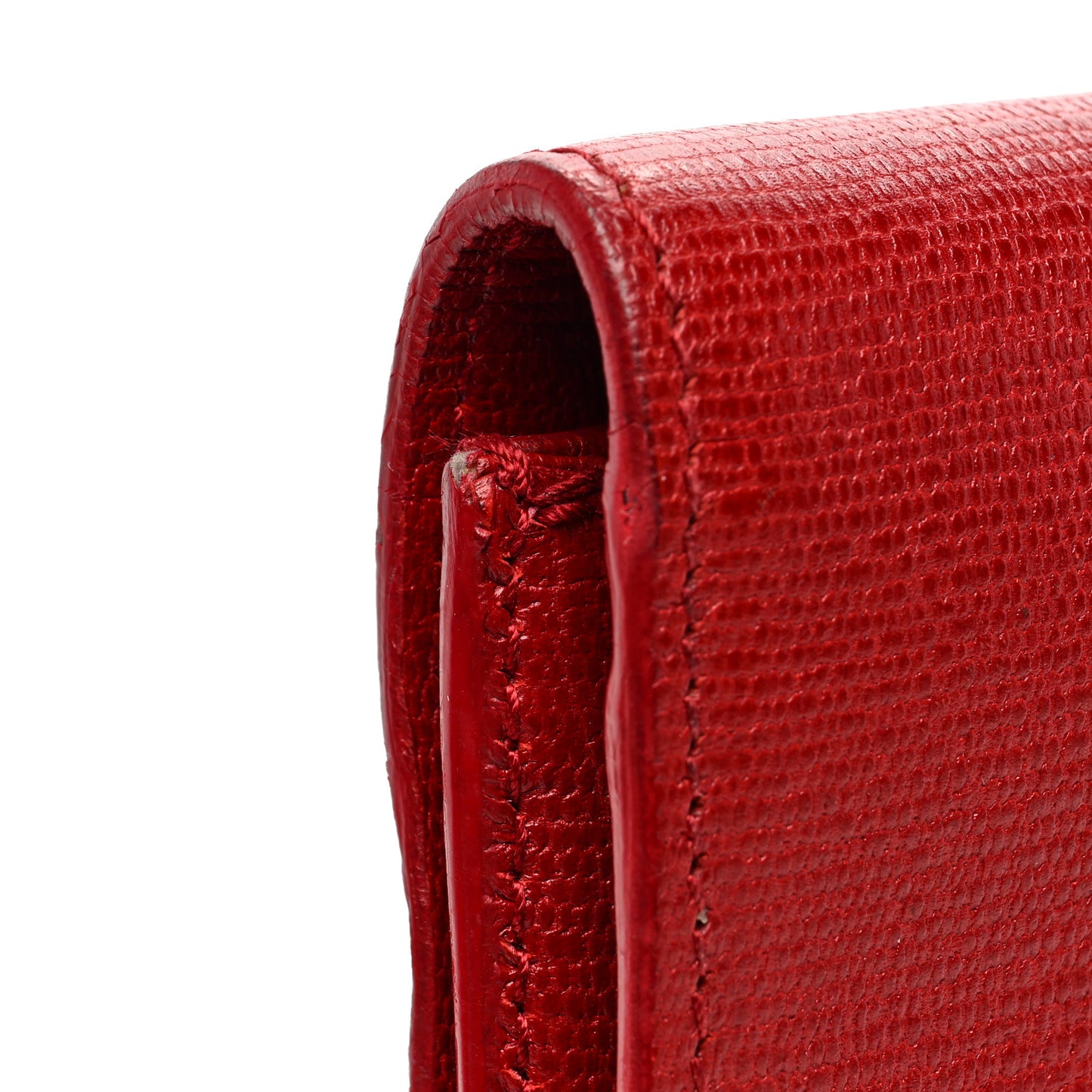 Textured Calfskin Classic Y Ligne Clutch Red