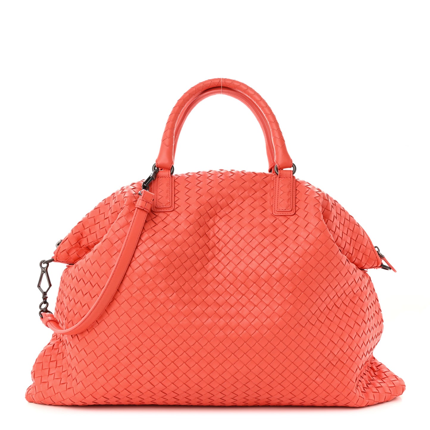 Nappa Intrecciato Maxi Convertible Tote Magma