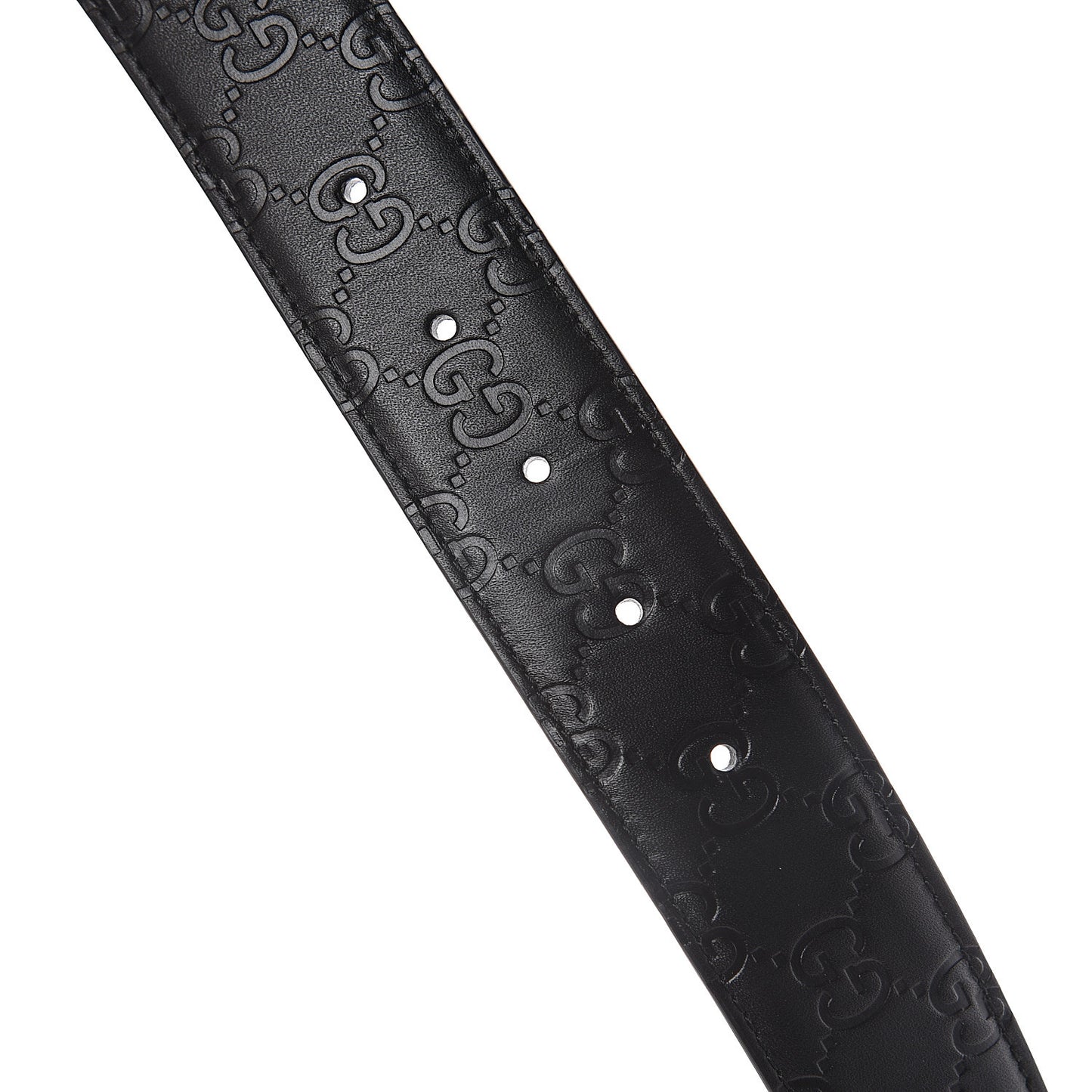 Guccissima Signature Interlocking G 40mm Belt 100 40 Black