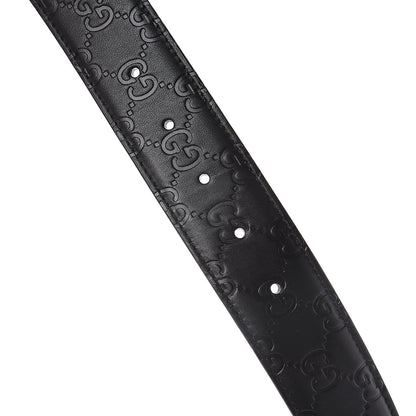 Gucci Guccissima Signature Interlocking G 40mm Belt 100 40 Black 5 of 5