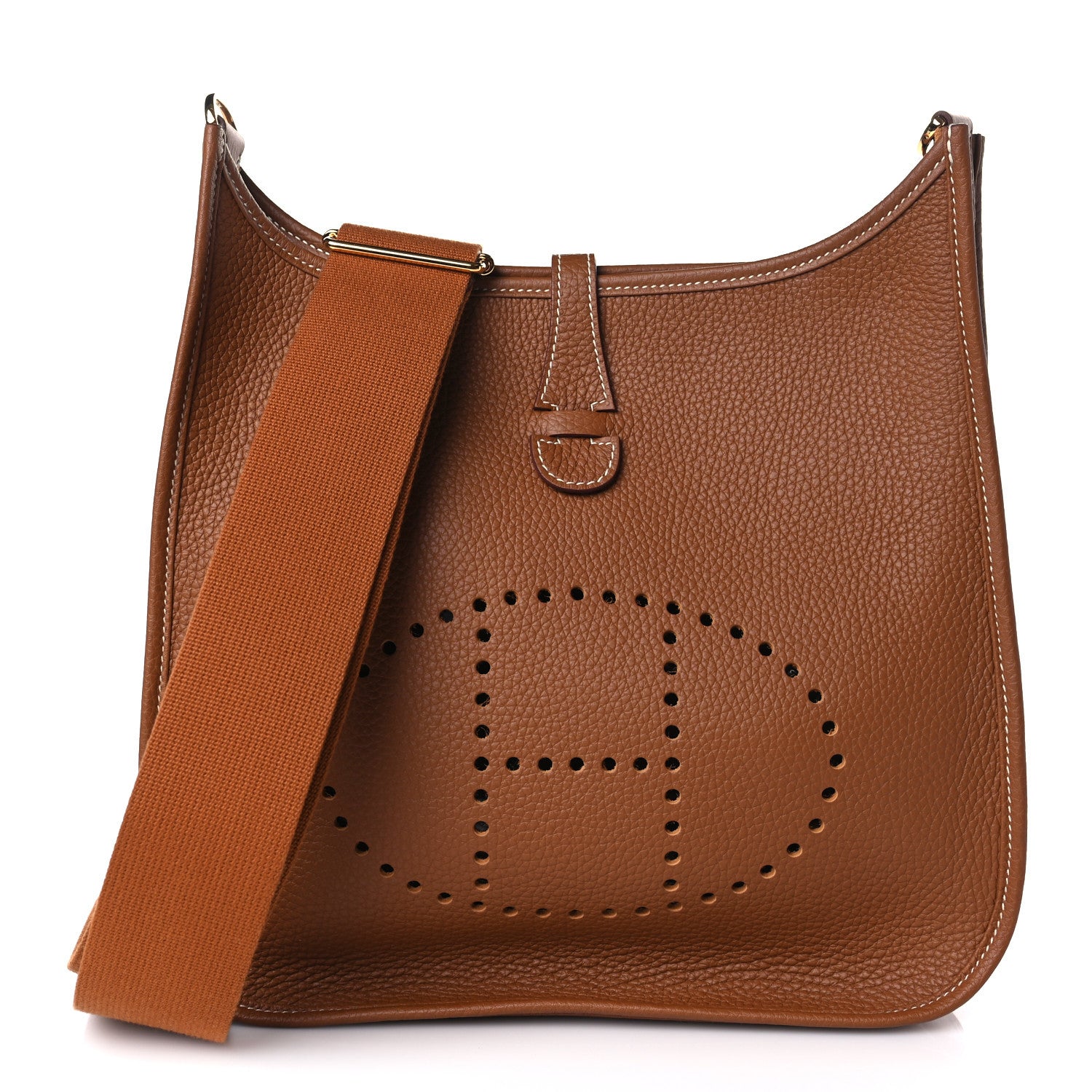 Hermes Taurillon Clemence Evelyne III PM Gold 1 of 10