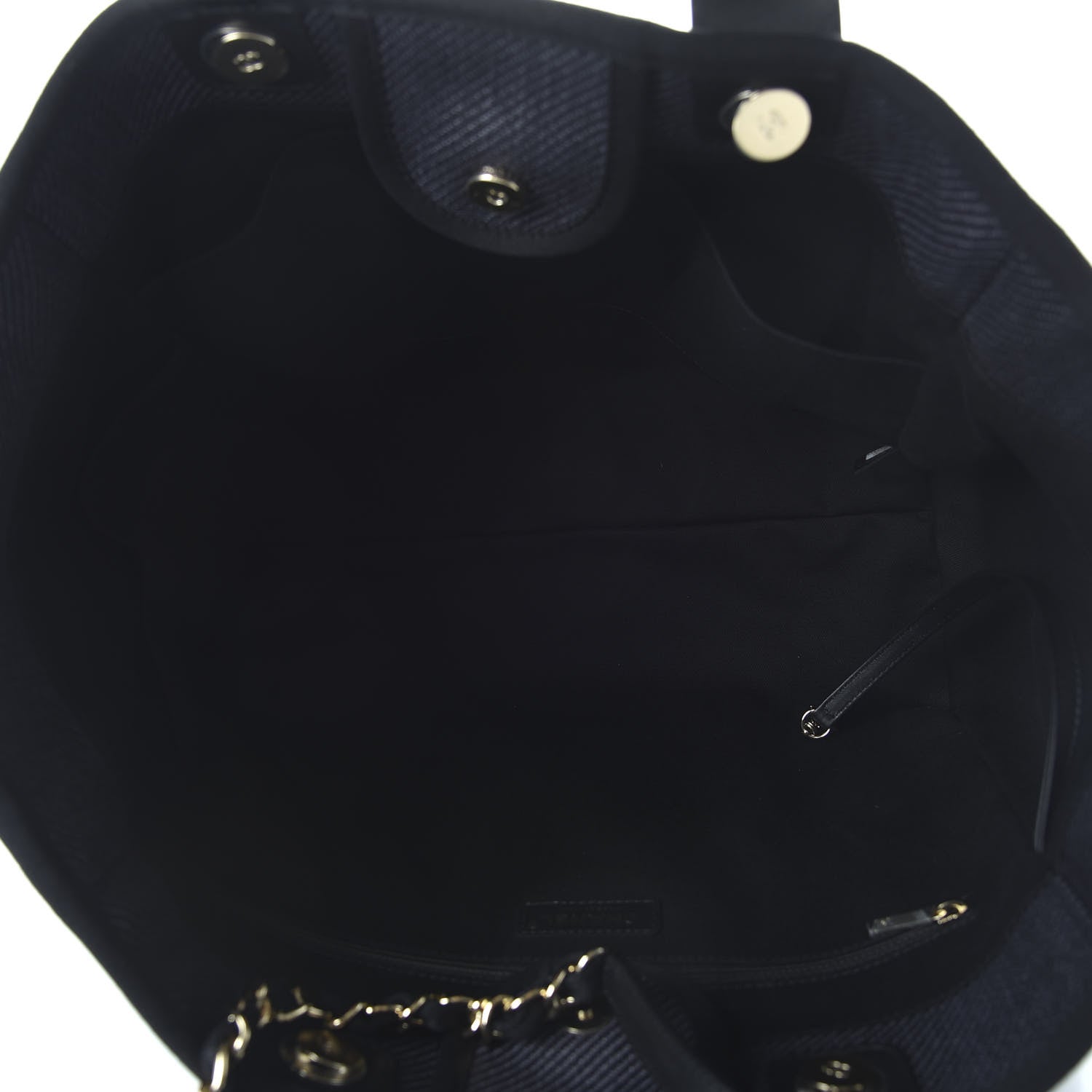Chanel Mixed Fibers Calfskin Medium Deauville Tote Black 5 of 10