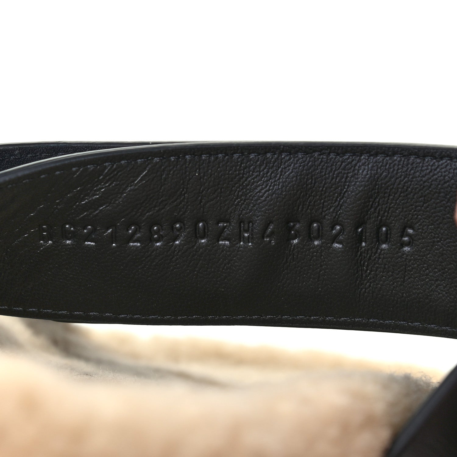 Hermes Veau Indios Woolskin Mens Chypre Sandals 43 Black Ecru 8 of 8