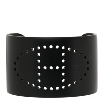 Hermes Aluminium Evelyne Sunset Cuff Bracelet T4 Black 1 of 4