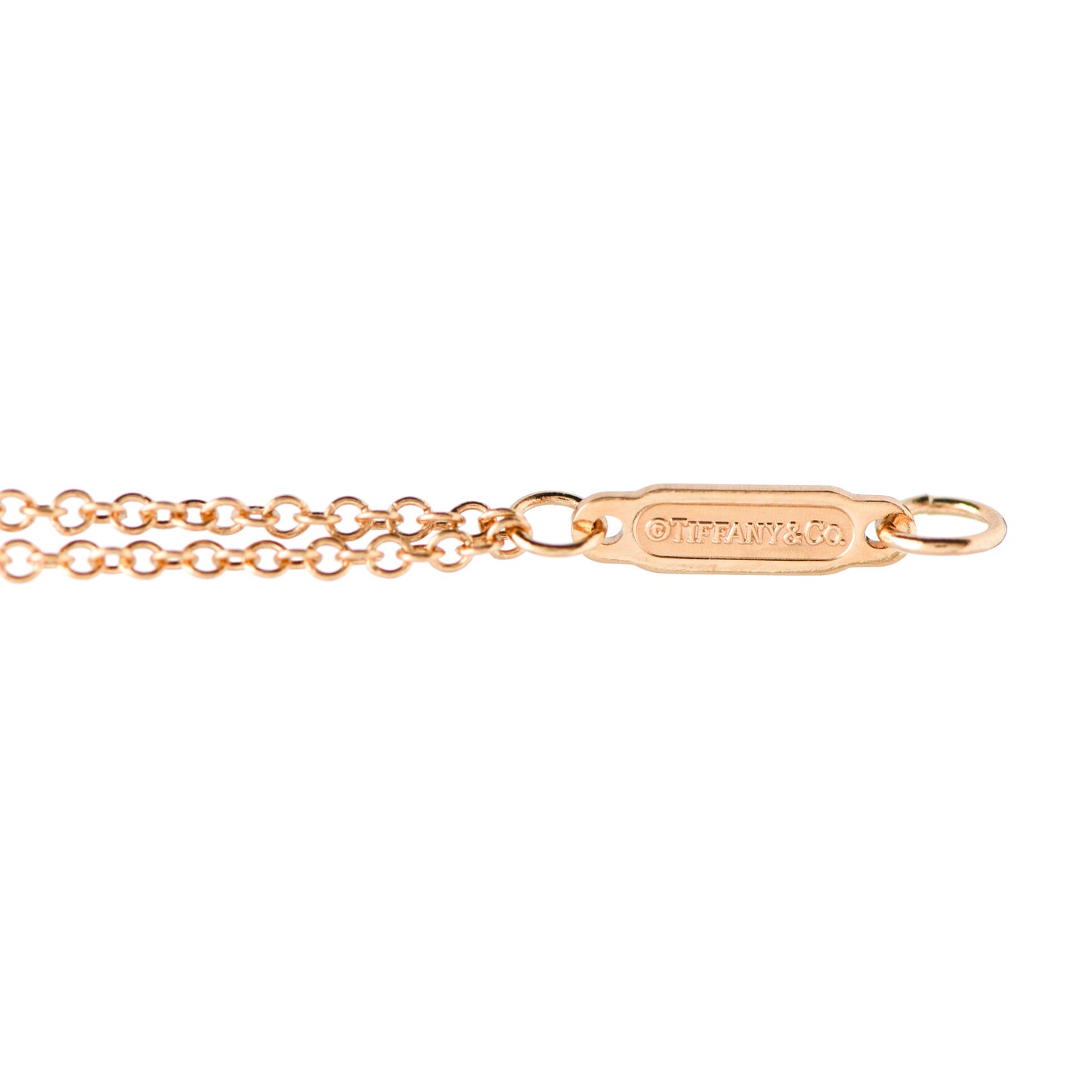 18K Rose Gold Diamond .17ct Solitaire Double Chain Bracelet