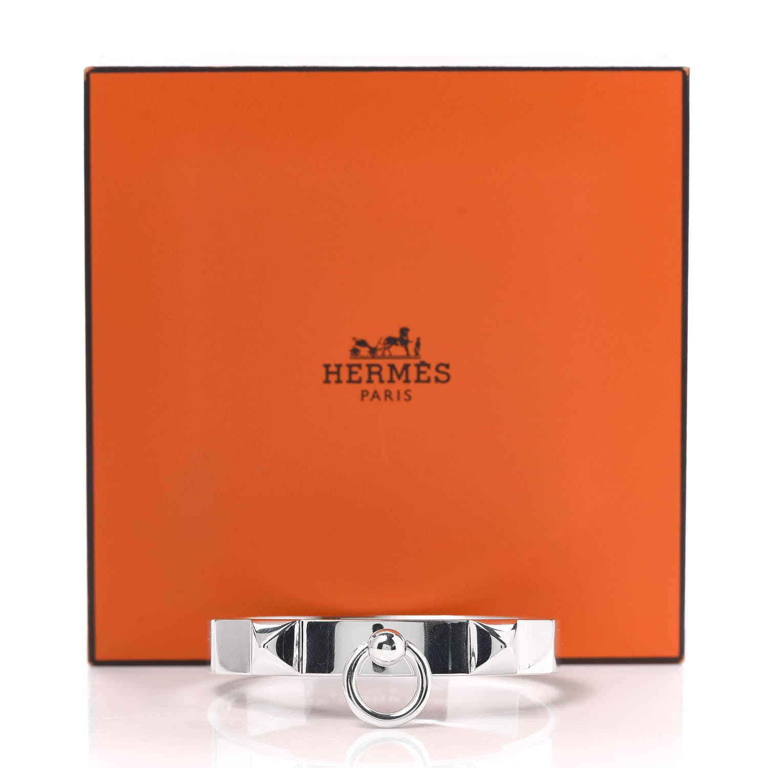 Hermes Sterling Silver PM Collier De Chien Bracelet SH 6 of 6