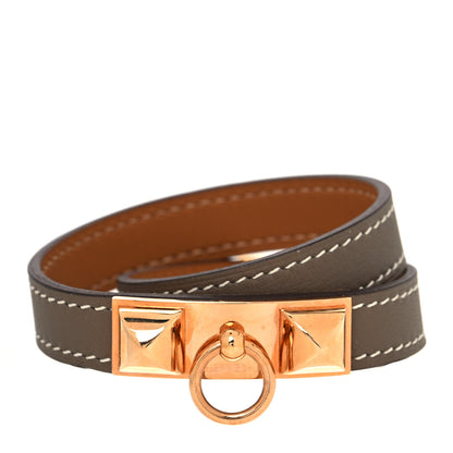 Hermes Swift Rivale Double Tour Bracelet T1 Etoupe 1 of 6