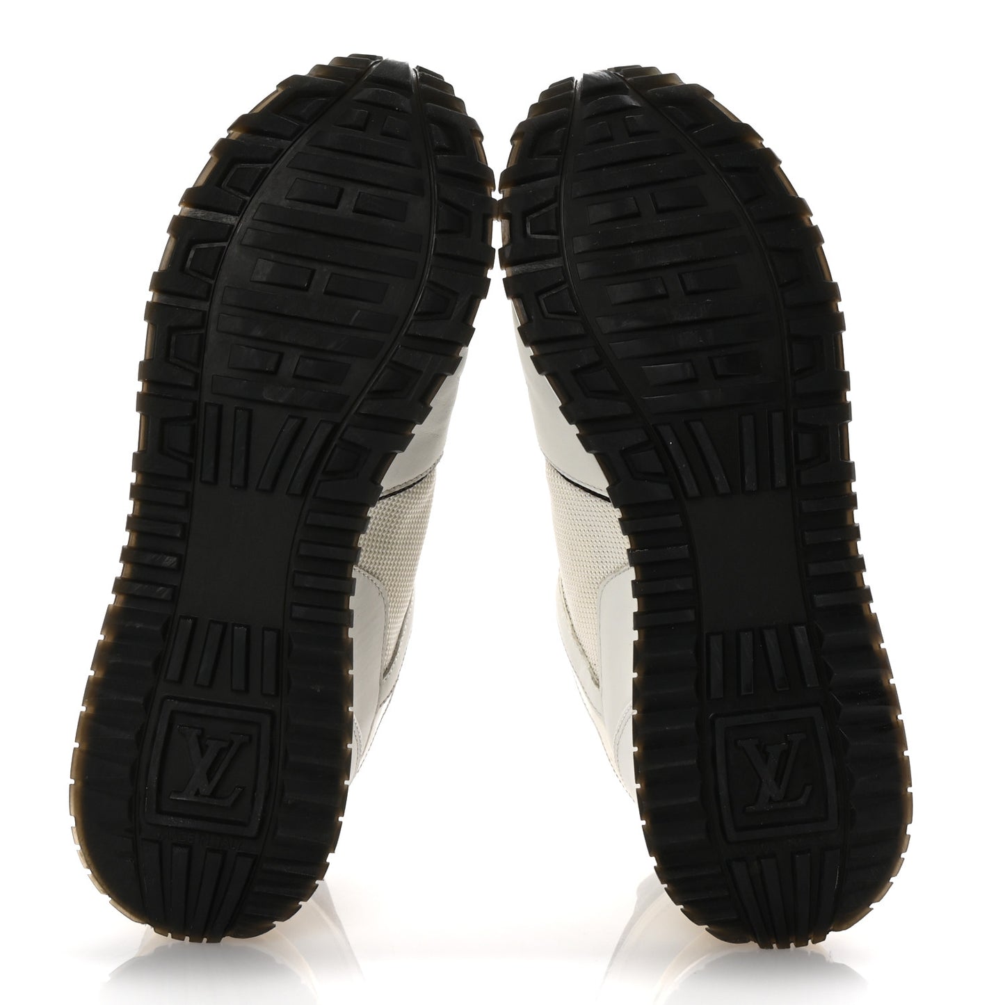Calfskin Monogram Run Away Sneakers 38 White