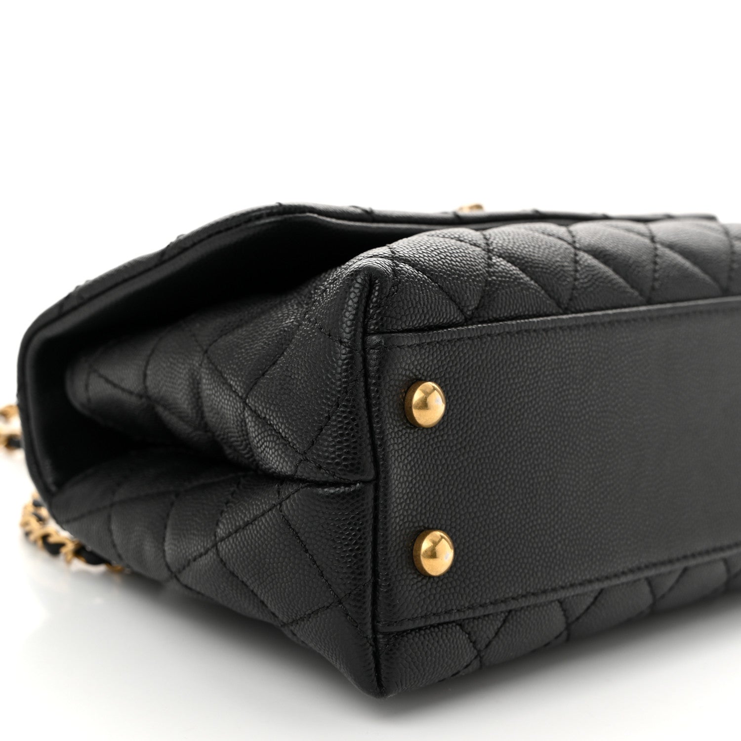 Chanel Caviar Quilted Mini Coco Handle Flap Black 9 of 10