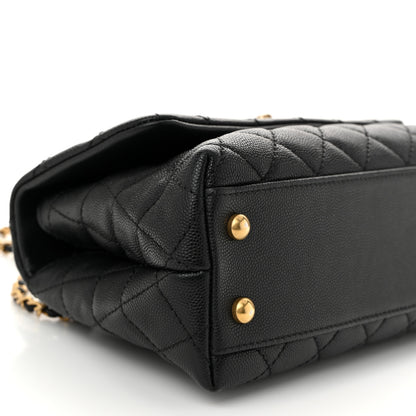 Chanel Caviar Quilted Mini Coco Handle Flap Black 9 of 10