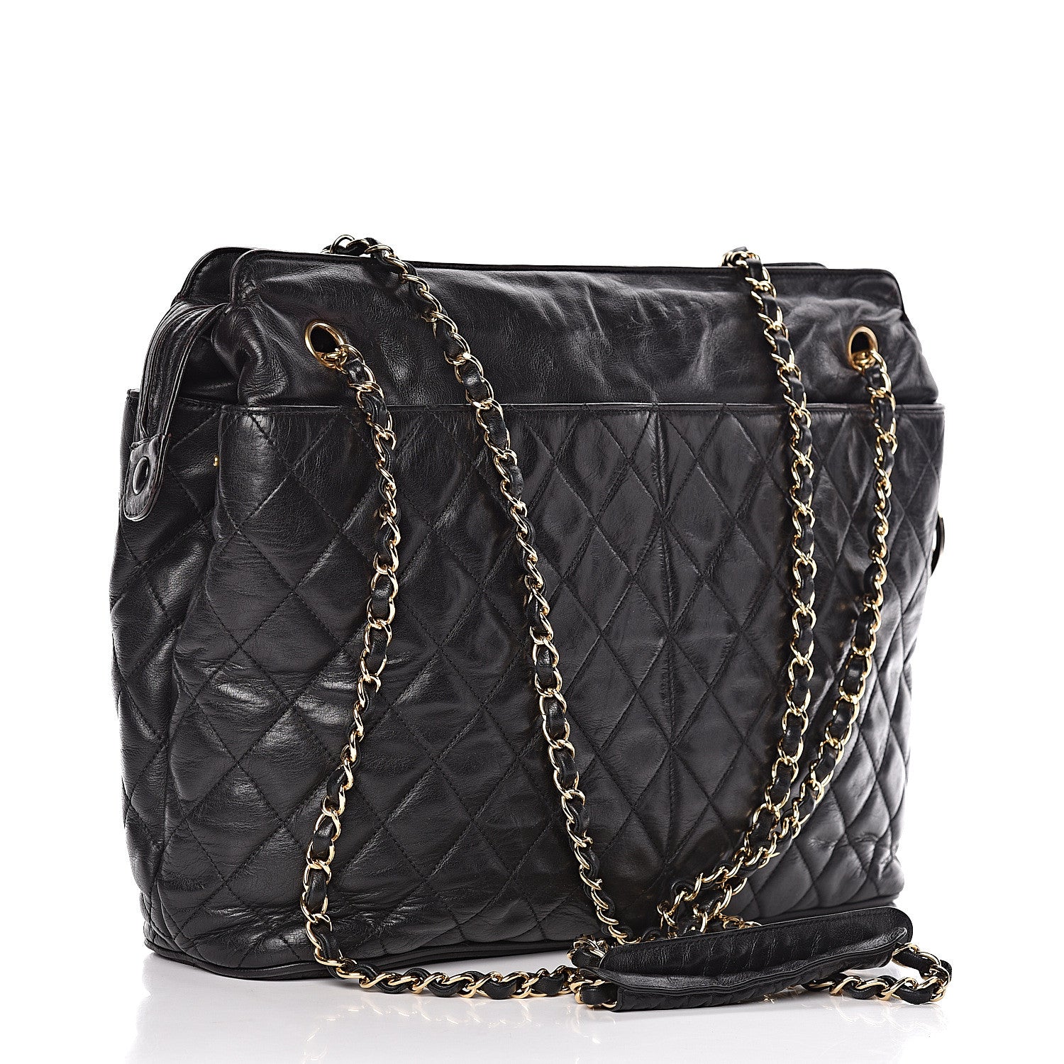 Chanel Lambskin Quilted Shoulder Bag Black 3 of 21