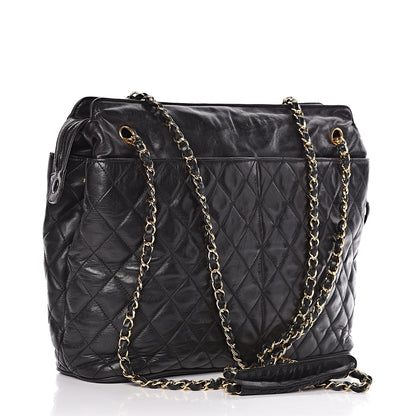 Chanel Lambskin Quilted Shoulder Bag Black 3 of 21