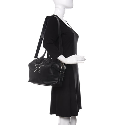 Givenchy Calfskin Star Embellished Small Nightingale Black 2 of 13