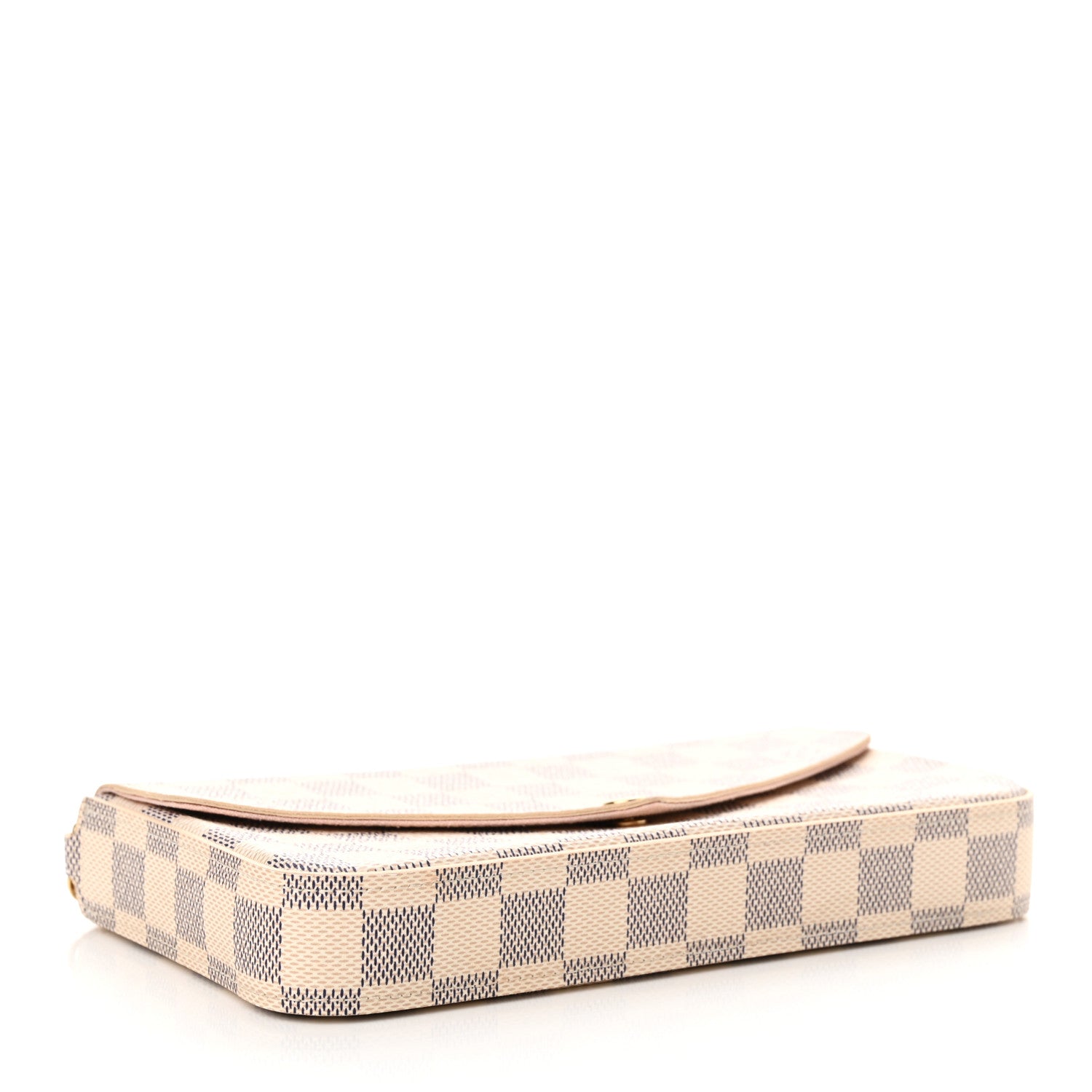 Louis Vuitton Damier Azur Pochette Felicie Chain Wallet Rose Ballerine 5 of 11