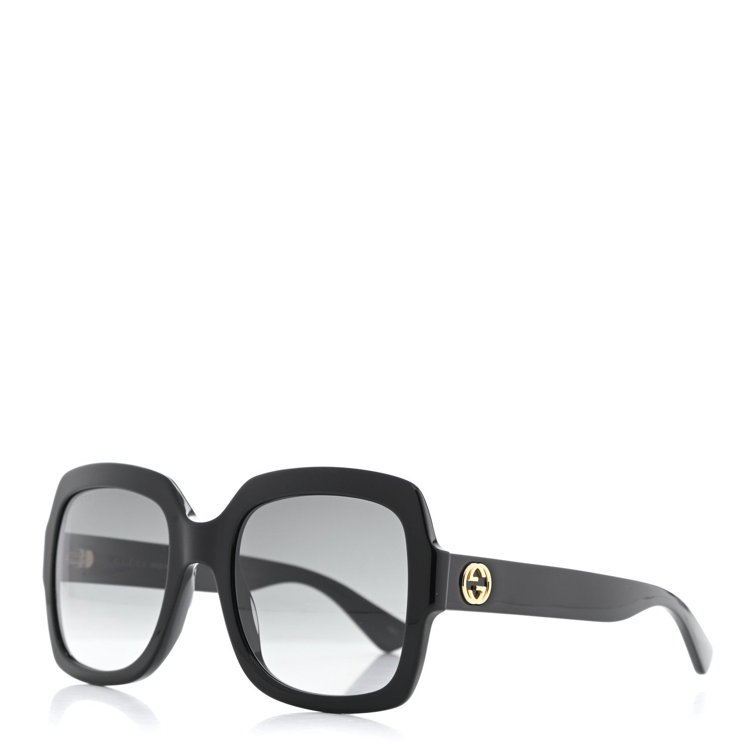 Gucci Oversized Square GG0036S Sunglasses Black 1 of 10