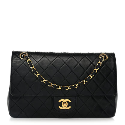 Chanel Lambskin Quilted Medium Double Flap Black 1 of 13